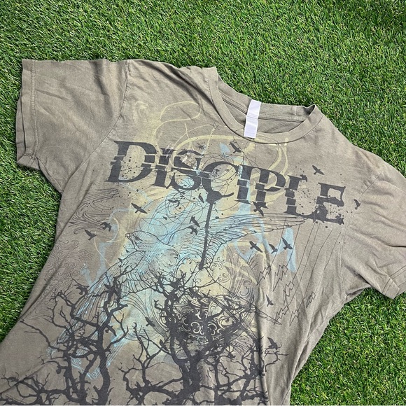 Y2K‎ Next Level “Disciple” Graphic Tee Women’s L Vintage Grunge Christian R - Picture 1 of 6